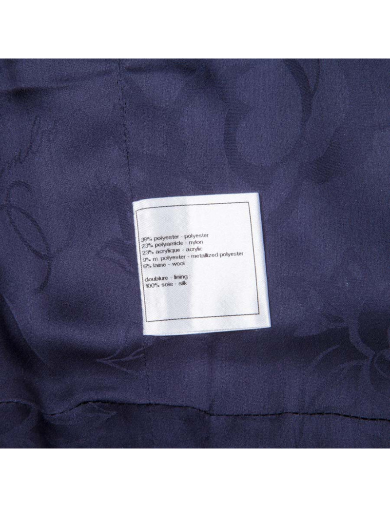 Dress CHANEL tweed purple money T42