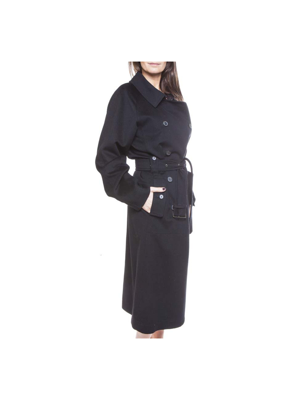 Trench YVES SAINT LAURENT T cachemire noir