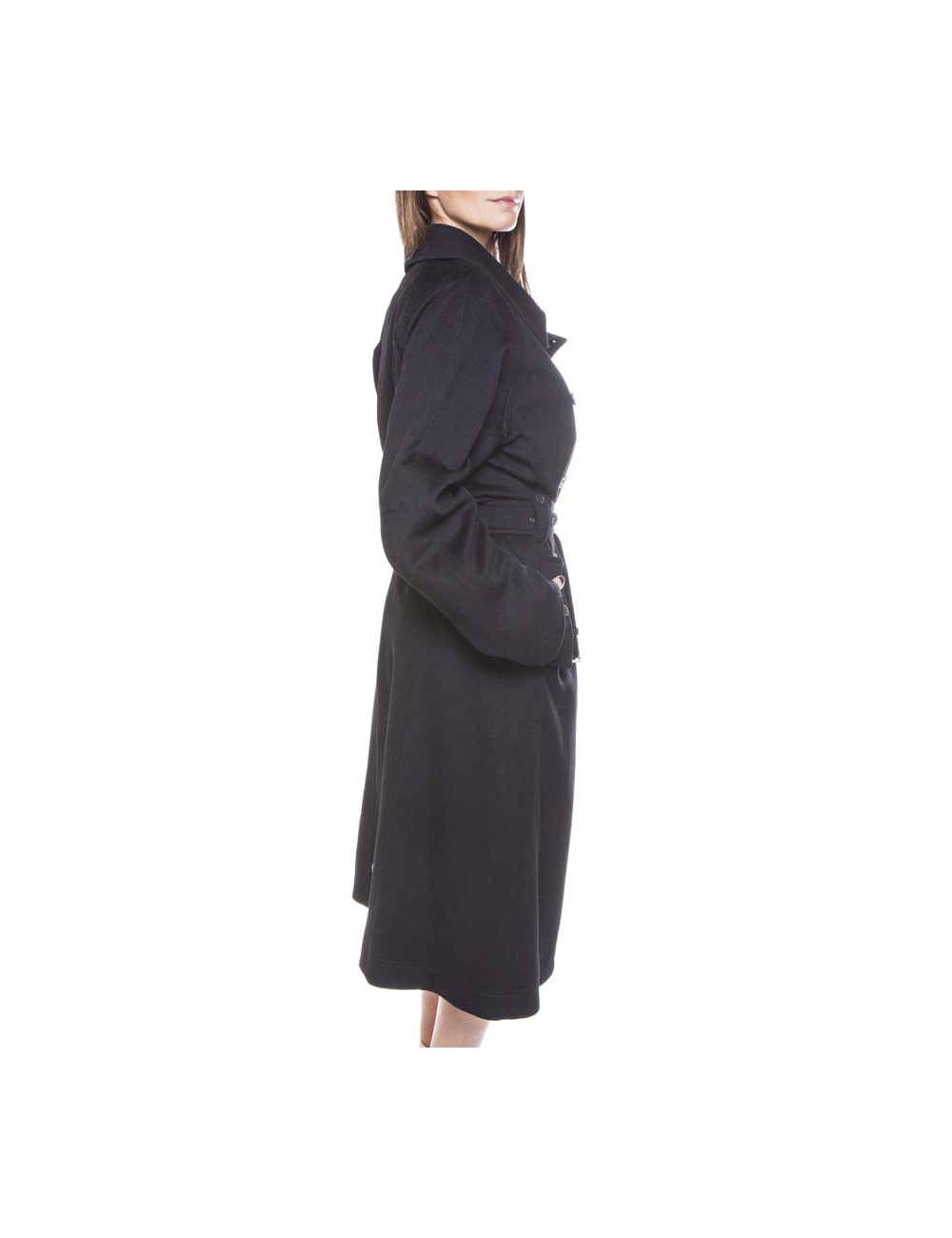 Trench YVES SAINT LAURENT T 44 Black wool