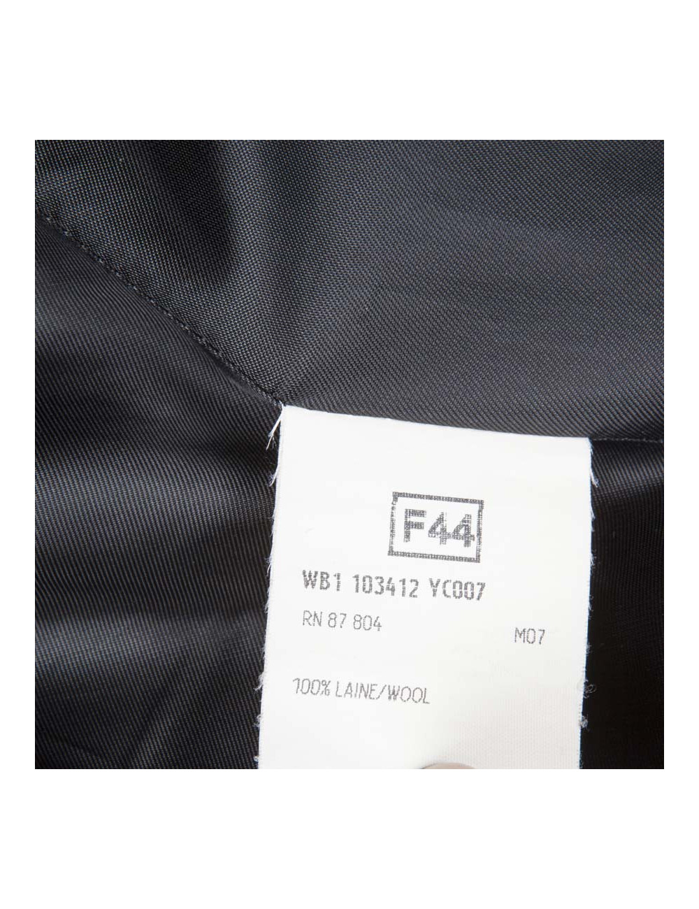 Trench YVES SAINT LAURENT T 44 Black wool