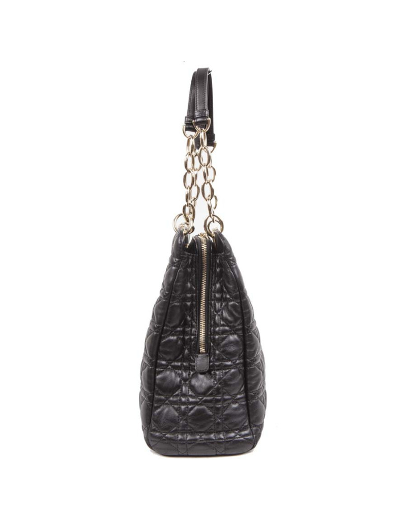 Sac lady dior DIOR cuir matelassé noir 