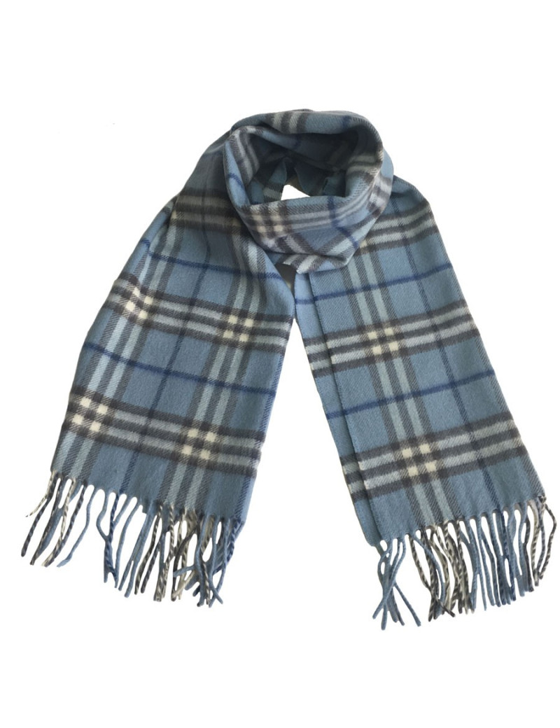 Echarpe BURBERRY bleue en cachemire