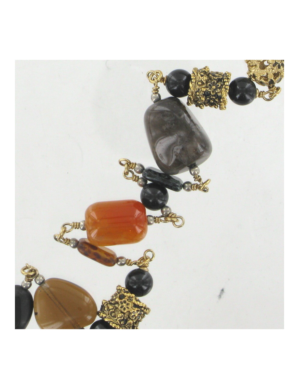 Sautoir CHANEL pierres multicolores