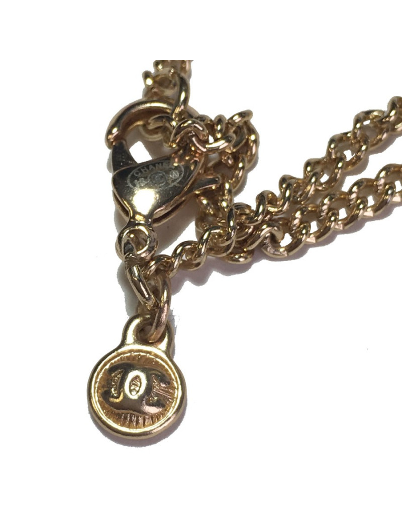 Sautoir CHANEL "Paris-Moscou" pendentif poupée russe et perles multicolores