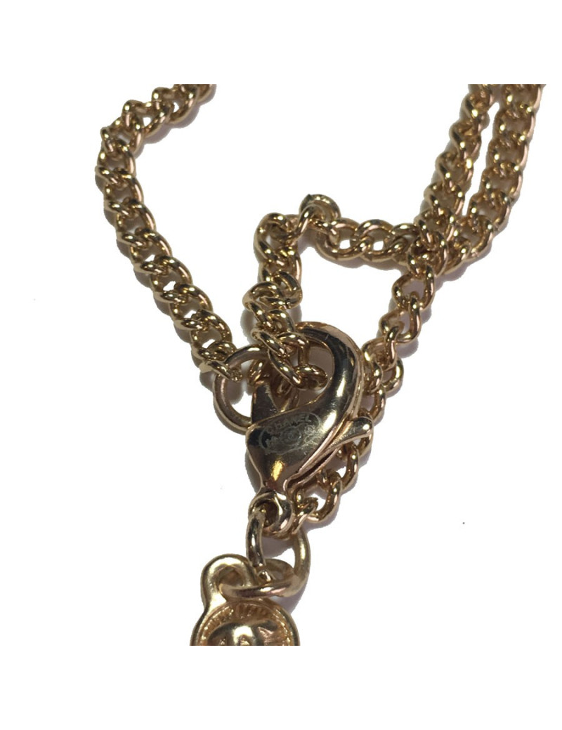 Sautoir CHANEL "Paris-Moscou" pendentif poupée russe et perles multicolores