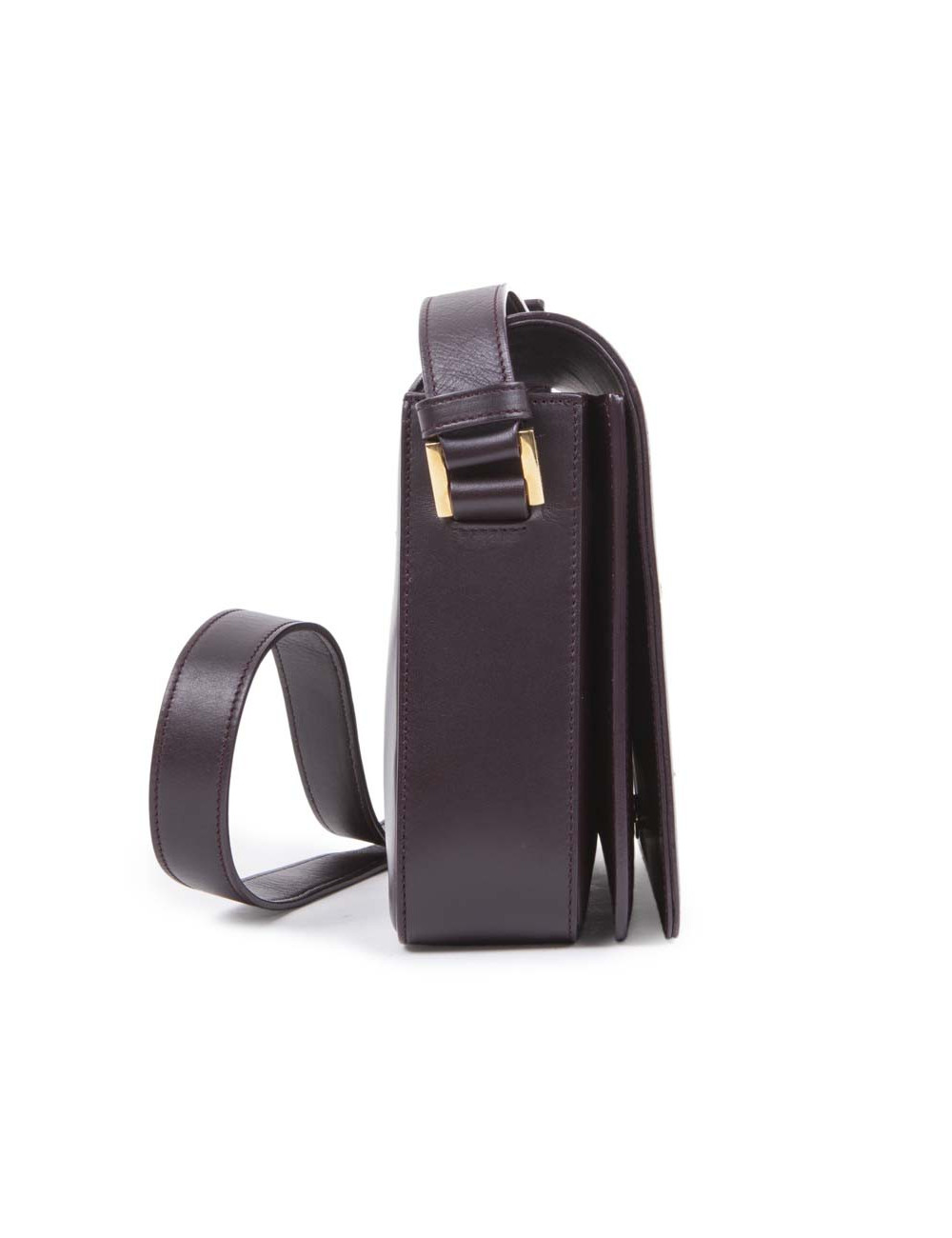 Sac YVES SAINT LAURENT "Université" cuir lisse magenta