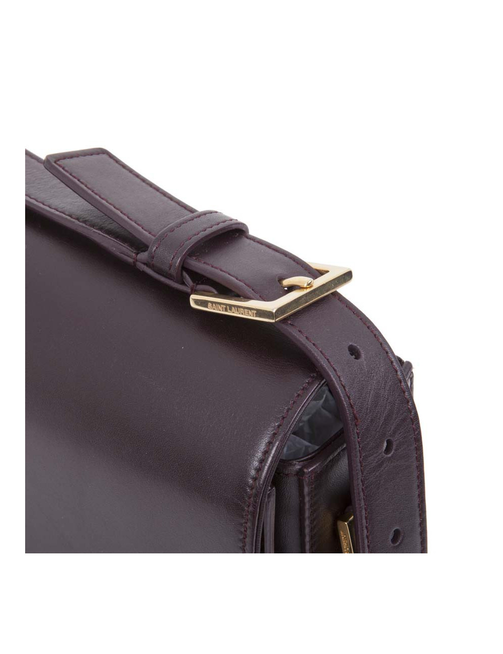 Sac YVES SAINT LAURENT "Université" cuir lisse magenta