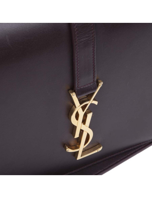 Sac YVES SAINT LAURENT "Université" cuir lisse magenta