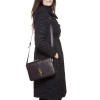 YVES SAINT LAURENT 'University' magenta smooth leather bag