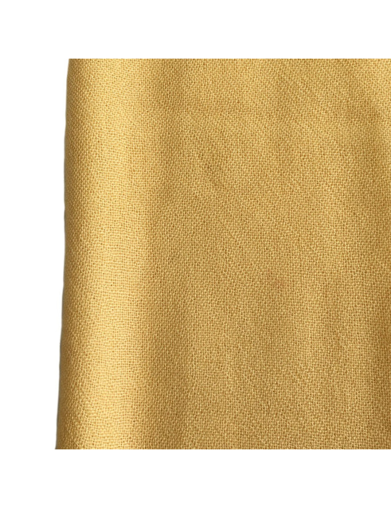 PRIX DEPOT Châle YVES SAINT LAURENT à franges jaune