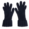  CHANEL gloves in dark blue cashmere size 7.5