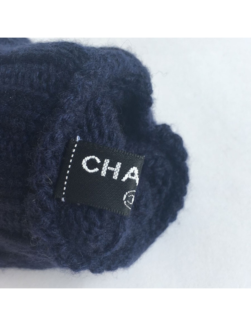 xxx Gants CHANEL en cachemire bleu