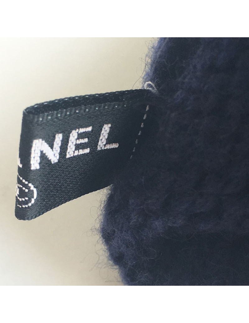 xxx Gants CHANEL en cachemire bleu