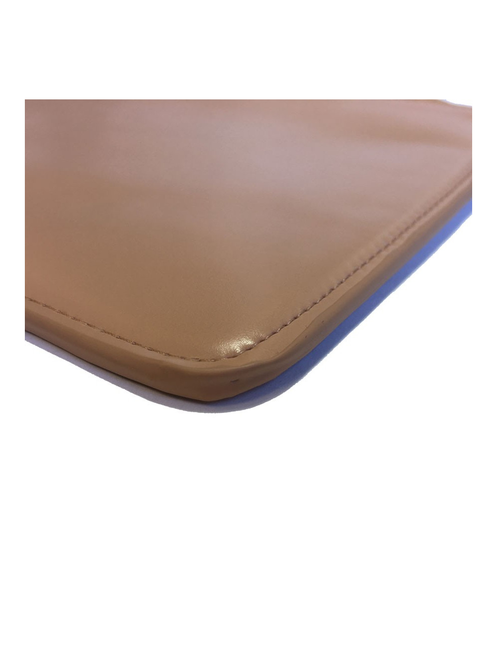 Pochette ALAIA en cuir rose poudré