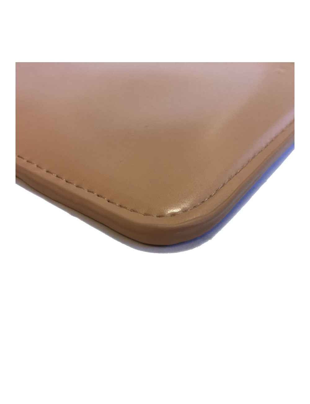 Pochette ALAIA en cuir rose poudré