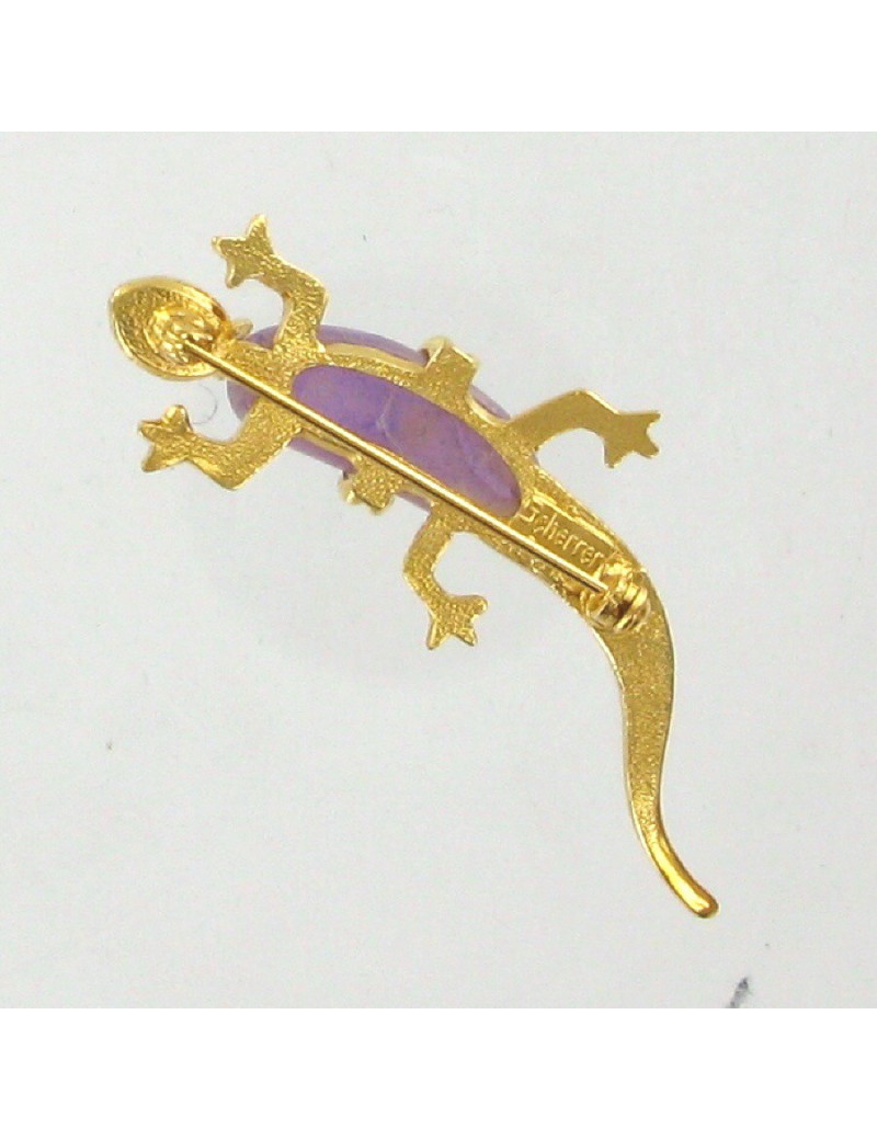 Broche lézard SCHERRER vintage