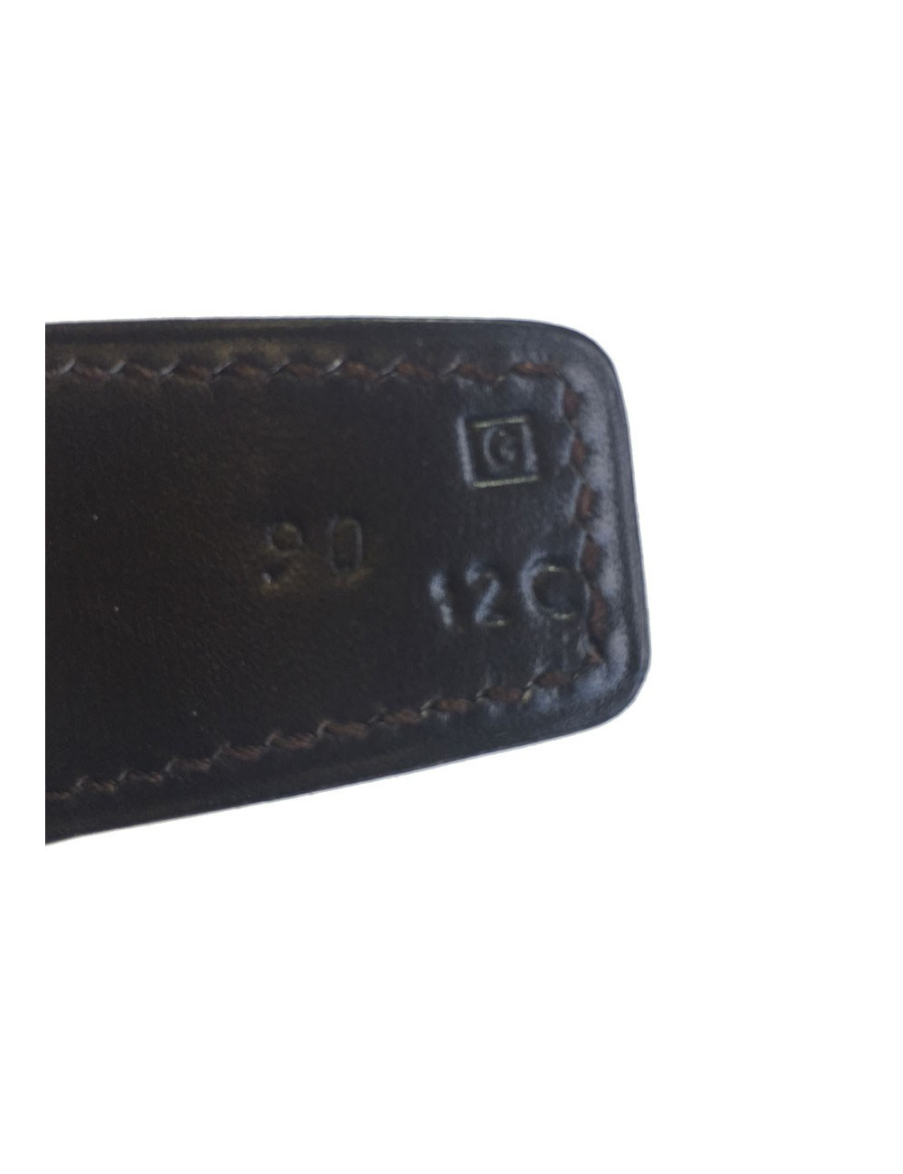 Ceinture HERMÈS réversible cuir noir et marron