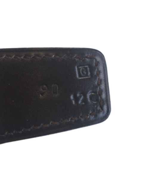 Ceinture HERMÈS réversible cuir noir et marron