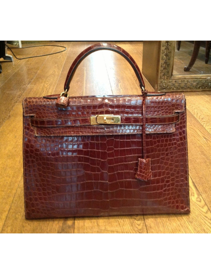 Kelly 35 HERMES porosus brique
