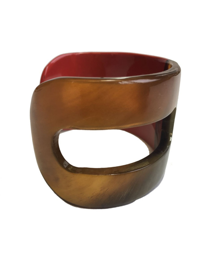 Bracelet HERMÈS ajouré grand modèle bicolore