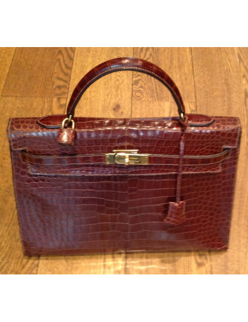 Kelly 35 HERMES porosus brique