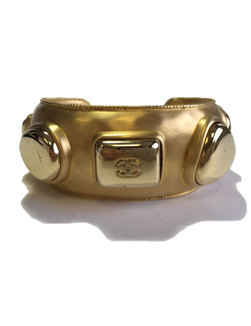 Bracelet CHANEL Vintage en métal doré
