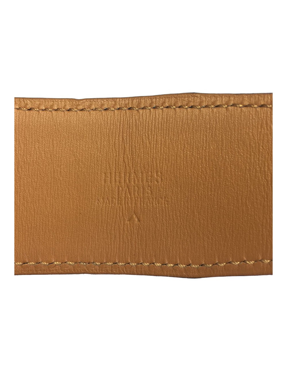 Ceinture HERMES Homme en crocodile porosus marron