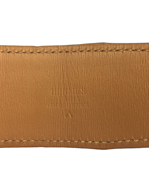 Ceinture HERMES Homme en crocodile porosus marron