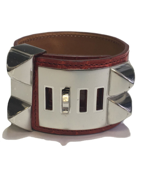 xxx Manchette HERMES CDC alligator missipi couleur sanguine