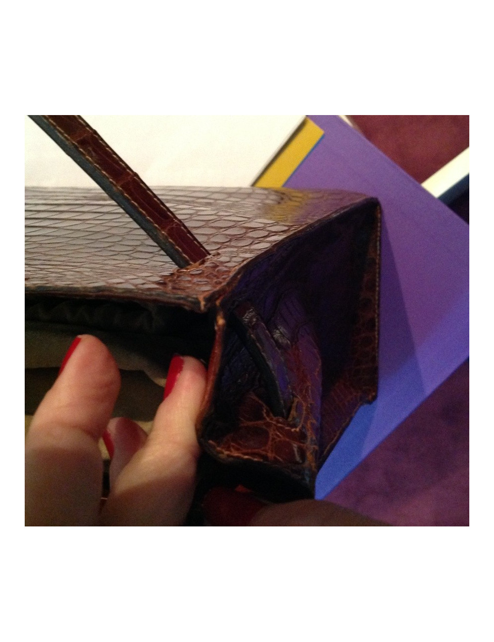 Kelly 35 HERMES porosus brique