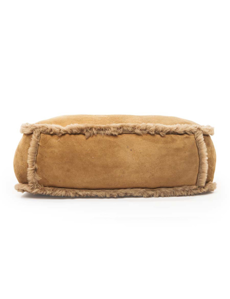  CHANEL tote bag in brown shearling