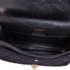 CHANEL 2.55 double flap jumbo bag in black jersey