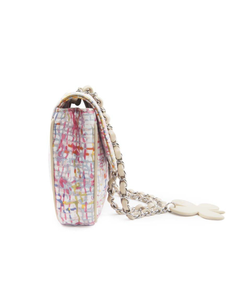 CHANEL multicolor canvas bag