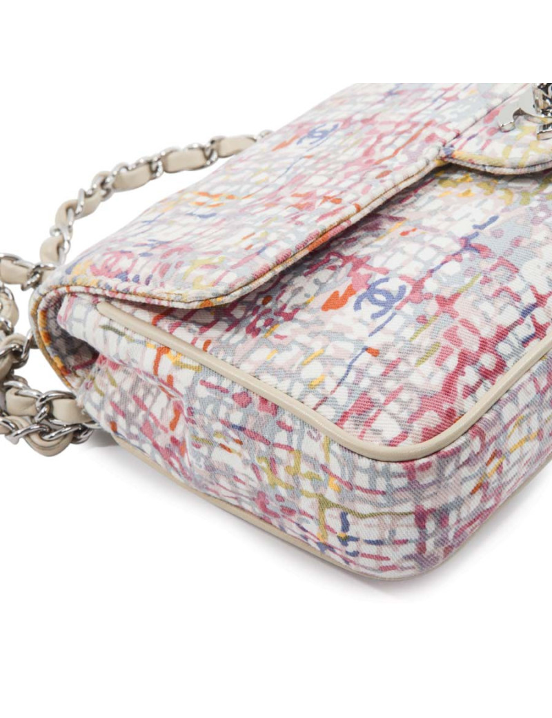 CHANEL multicolor canvas bag