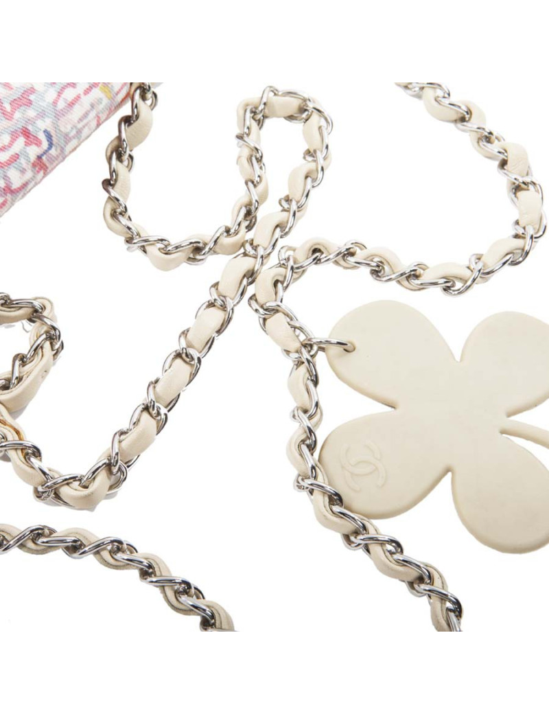 CHANEL multicolor canvas bag