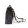 Perforated black leather CHANEL bag