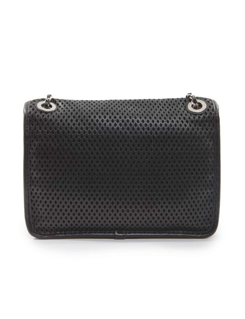 Sac CHANEL perforé cuir noir