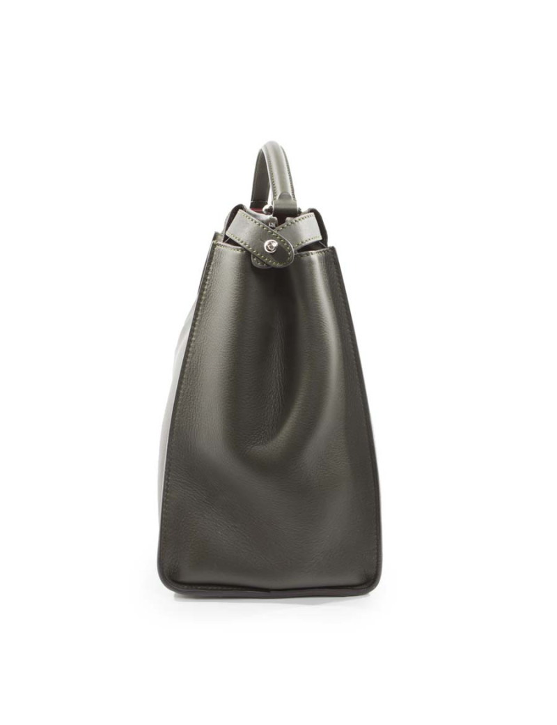 Sac Peekaboo FENDI en cuir vert