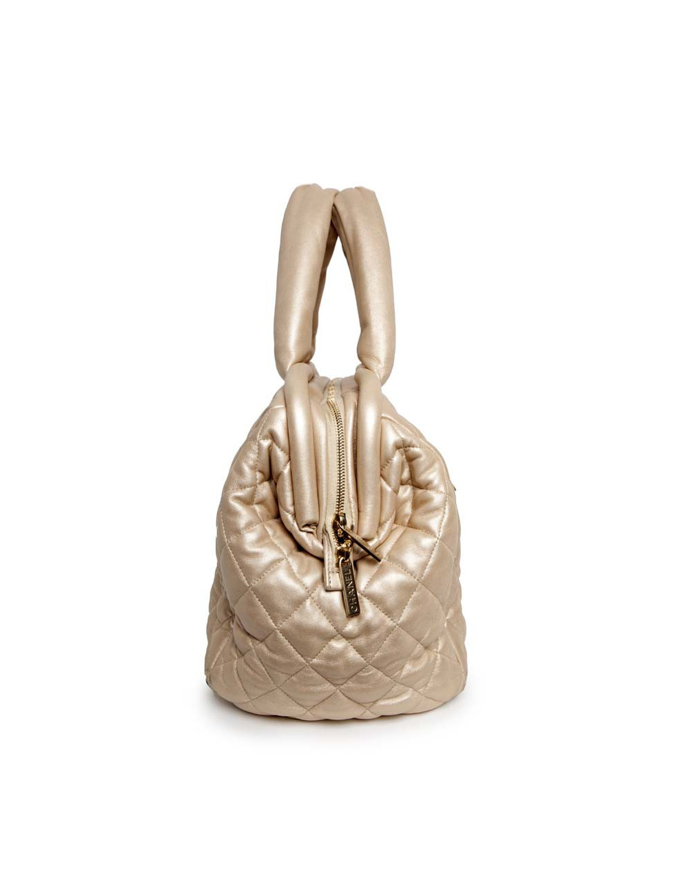 Sac cocoon CHANEL beige brillant