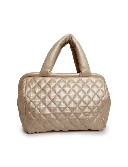 Sac cocoon CHANEL beige brillant