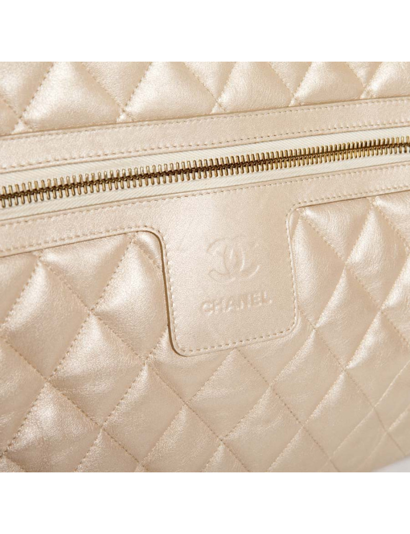 Shiny beige Cocoon CHANEL bag