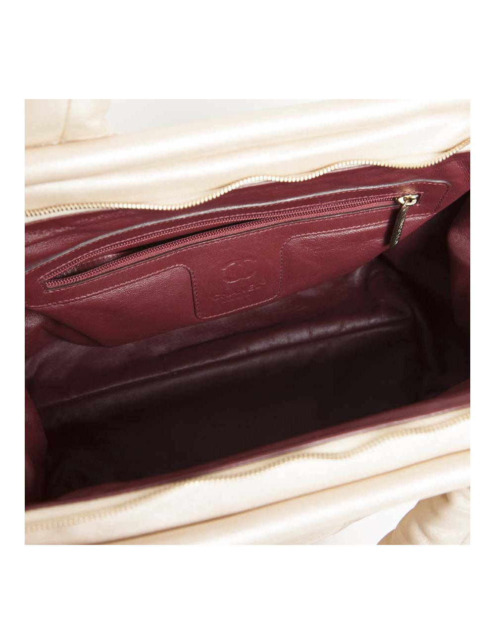 Shiny beige Cocoon CHANEL bag