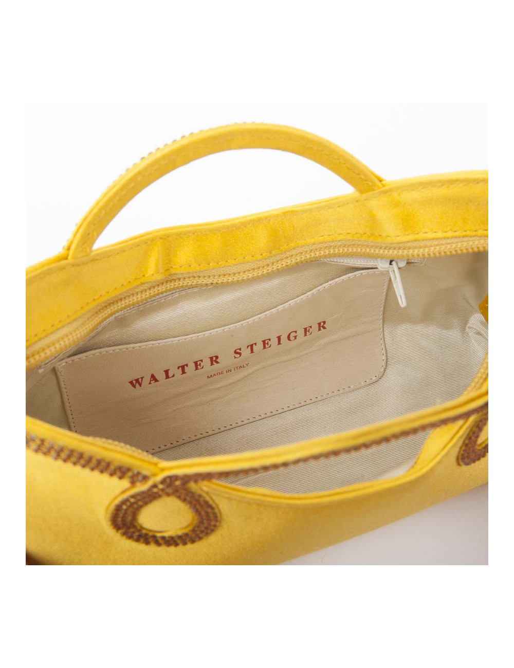 Mini sac de cocktail WALTER STEIGER jaune citron
