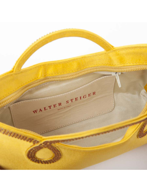 Mini sac de cocktail WALTER STEIGER jaune citron