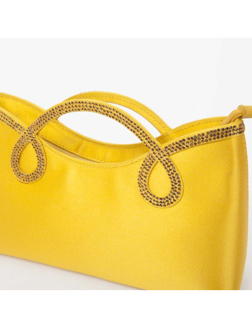Mini sac de cocktail WALTER STEIGER jaune citron