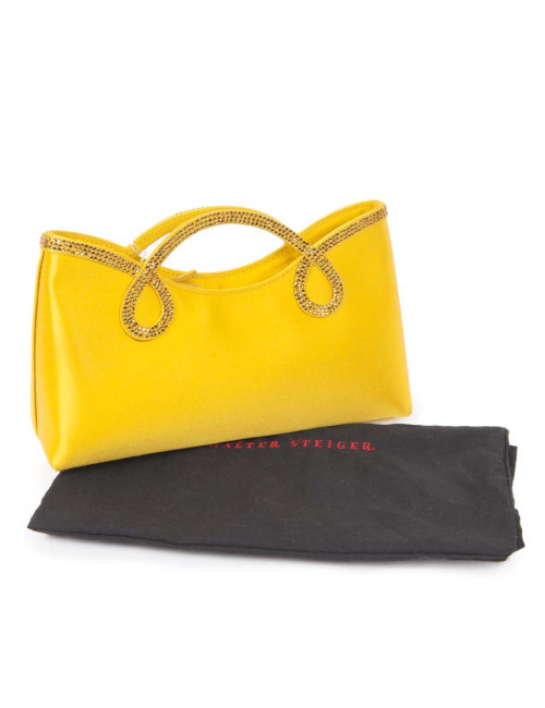 Mini sac de cocktail WALTER STEIGER jaune citron