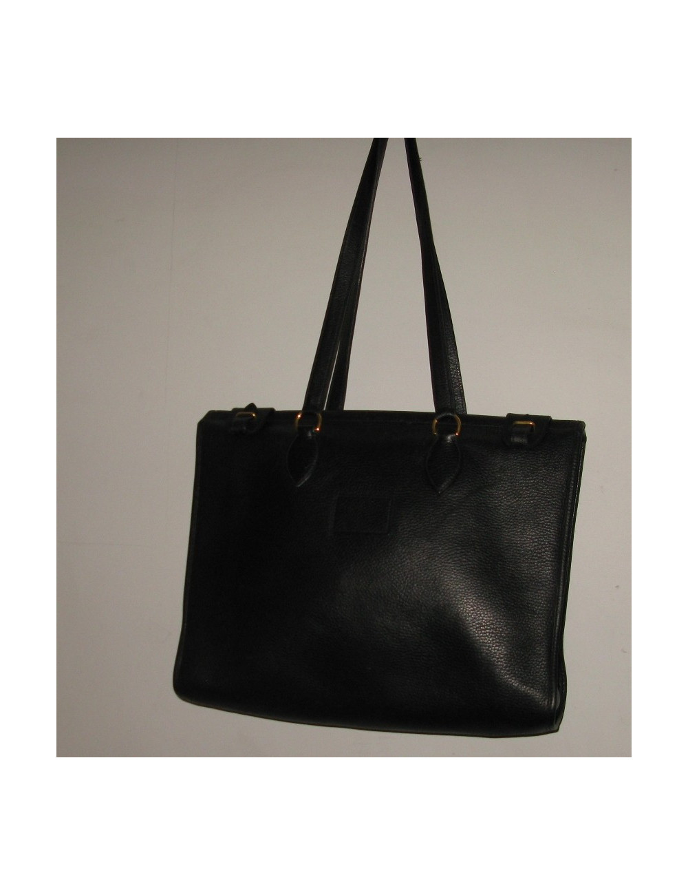 Leather bag seed black HERMES