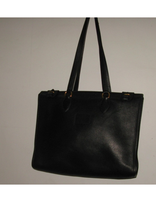 Leather bag seed black HERMES