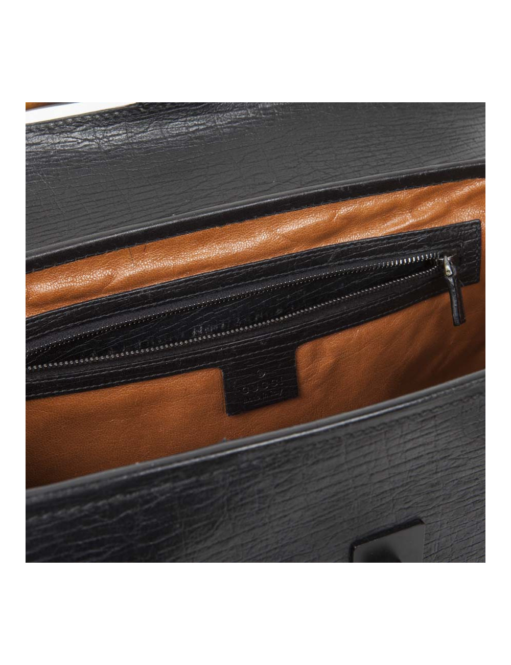 Sac GUCCI bambou cuir grainé noir