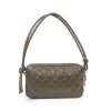CHANEL 'Cambon' clutch in khaki green quilted leather